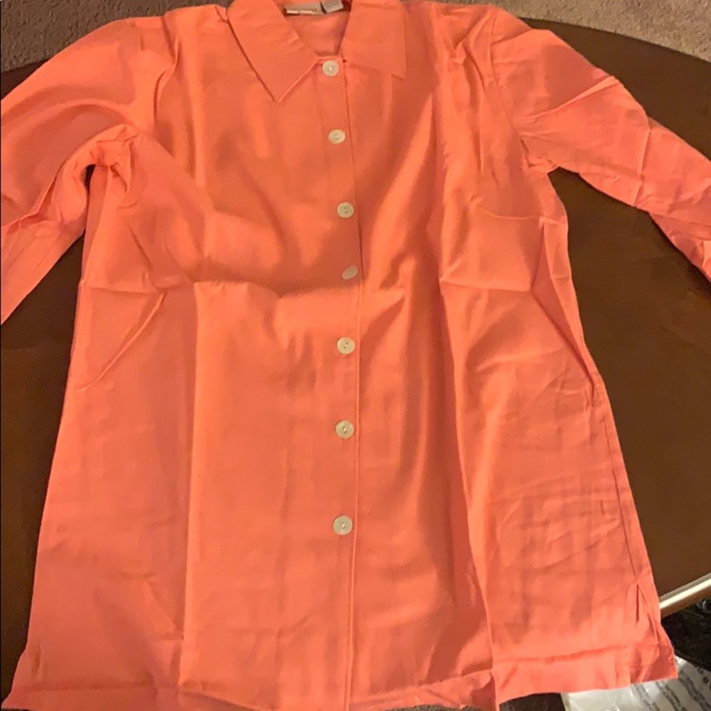 NWT coral button down